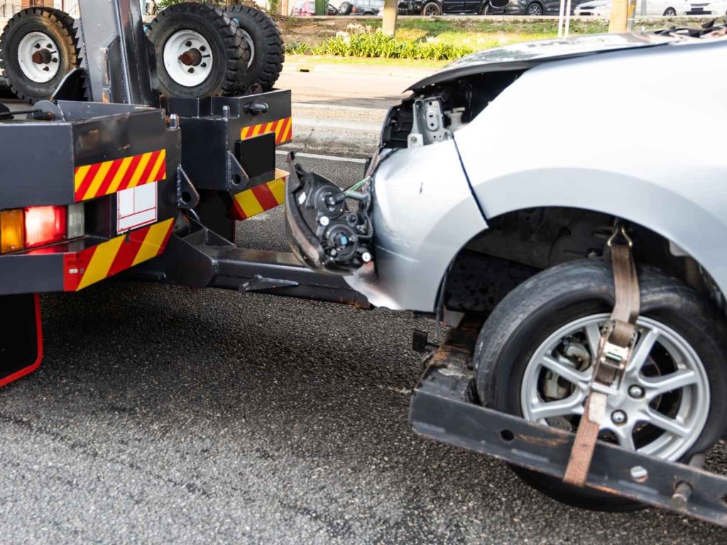 accident wheel lift recovery service