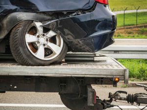 rear end damage towing service